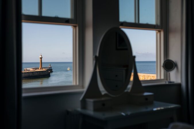 Captain's Quarters in Whitby. View from dressing table in bedroom