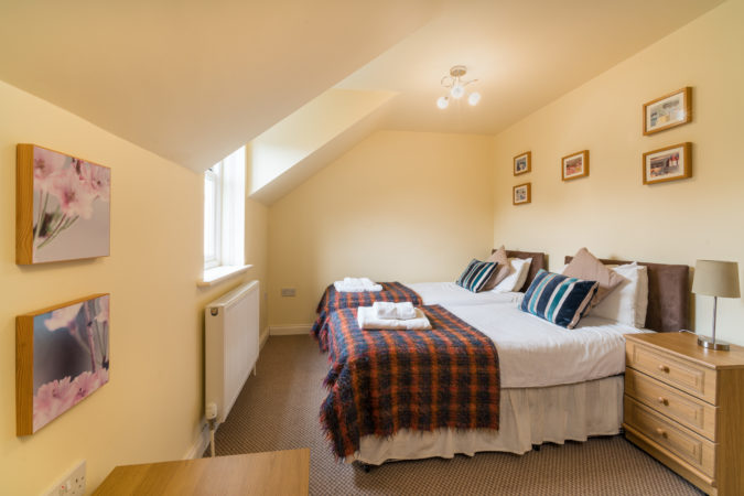 The Landings, Whitby. Twin bedroom