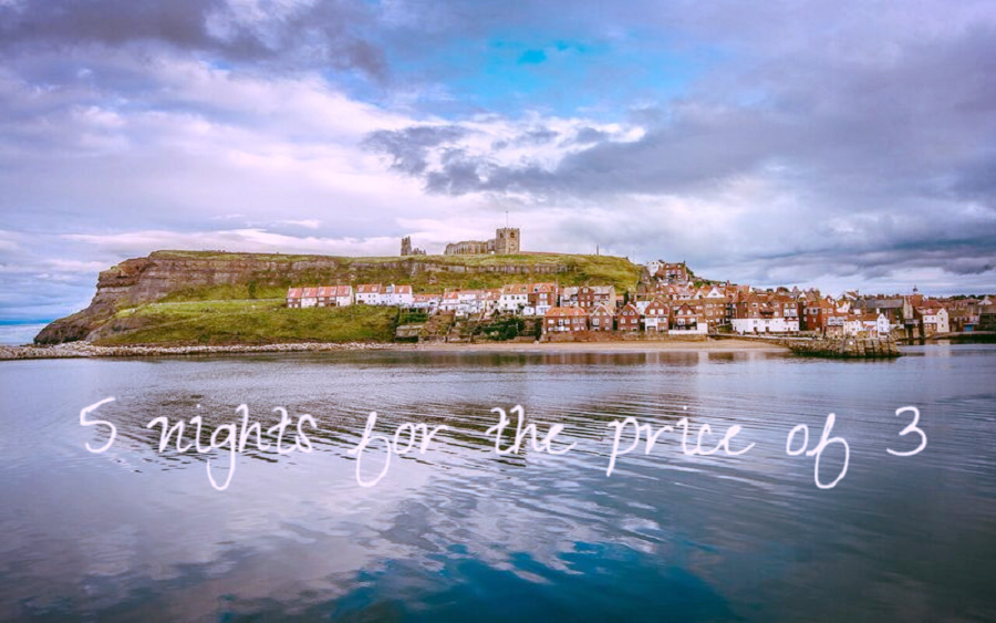 Whitby holiday cottages, 5 nights for the price of 3