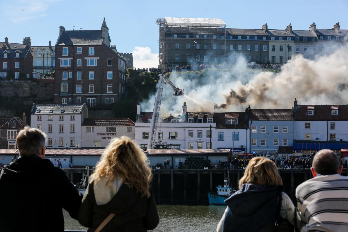 The Magpie Cafe fire, Whitby. Fish and chips