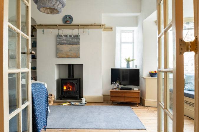Comfy living room in Sandsend holiday cottage