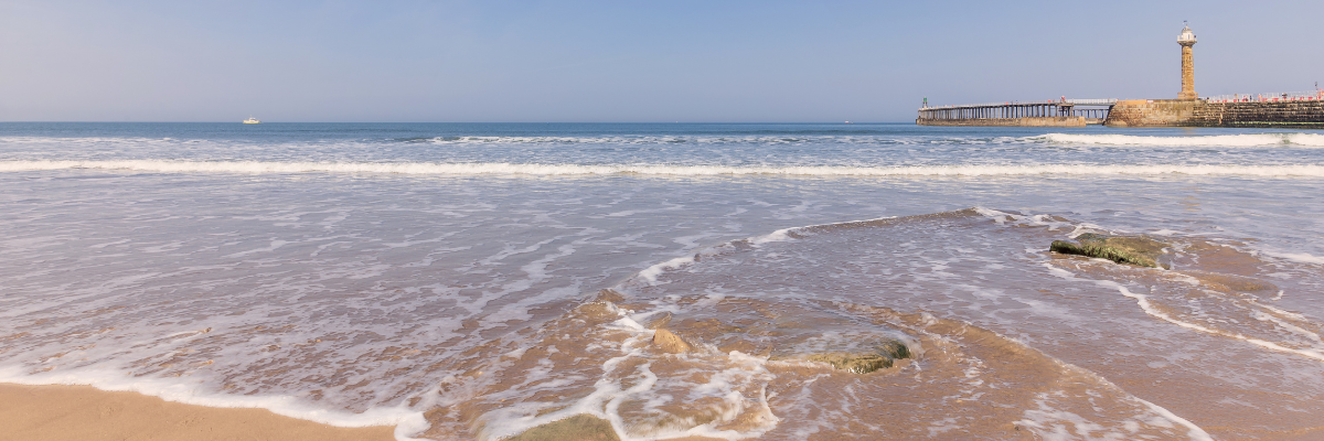 Whitby Beach in Summer